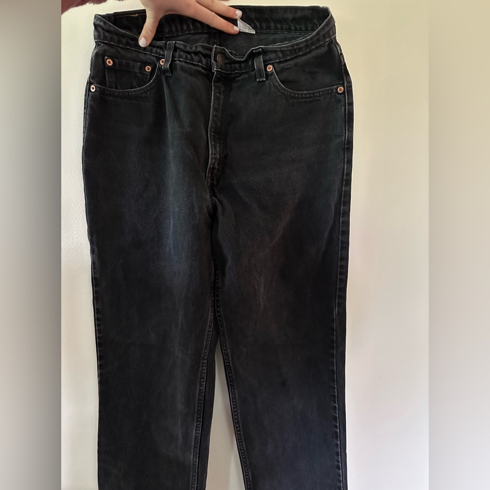 Levi's 512 Vintage Black Straight Leg Jeans